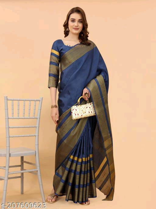 Ritika Lining Cotton Silk Daily Wear Sarees Catalog